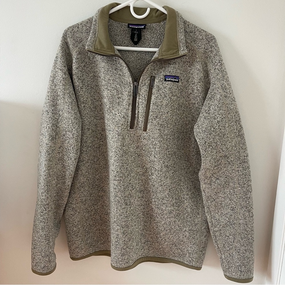 Patagonia Men's Better Sweater® 1/4-Zip Fleece (size L)